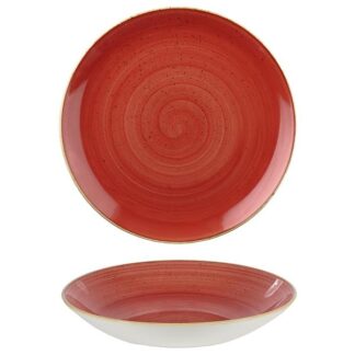 Тарелка глубокая 18,2см 0,426л, без борта, Stonecast, цвет Berry Red SBRSEVB71
