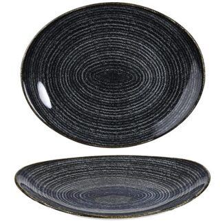 Тарелка глубокая овальная 27х22,9см, цвет Charcoal Black, Studio Prints SPCBOP581