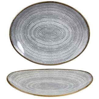 Тарелка глубокая овальная 31,7х25,5см, цвет Stone Grey, Studio Prints SPSGOP121