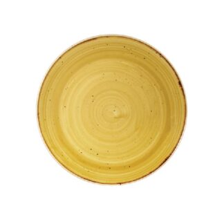 Тарелка мелкая 16,5см, без борта, Stonecast, цвет Mustard Seed Yellow SMSSEVP61