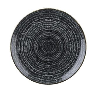 Тарелка мелкая 26см, без борта, цвет Charcoal Black, Studio Prints SPCBEV101