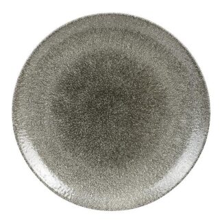Тарелка мелкая 28,8см, без борта, цвет Raku Quartz Black, Studio Prints RKBQEV111