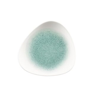 Тарелка мелкая треугольная 19,2см, без борта, цвет Raku Jade Green, Studio Prints RKJGTR71