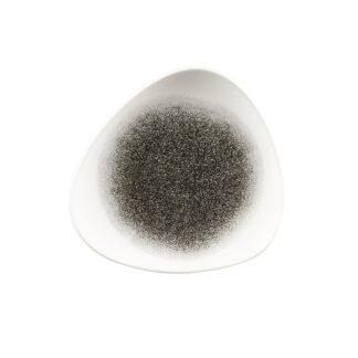 Тарелка мелкая треугольная 19,2см, без борта, цвет Raku Quartz Black, Studio Prints RKBQTR71