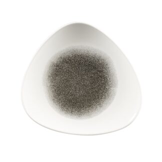 Тарелка мелкая треугольная 22,9см, без борта, цвет Raku Quartz Black, Studio Prints RKBQTR91