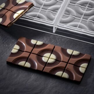Форма д/шок. "Chocolate Bar Target" 154х77мм h8мм, 100гр, 3 ячейки, п/к PC5008FR