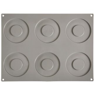 Форма силиконовая "Gourmand Кольцо широкое" d110мм h3,5мм, 26мл, 6 ячеек GG002S