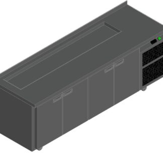 СТОЛ ДЛЯ САЛАТОВ HICOLD SL1-1111GN (1/3) М