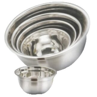 Миска полусферическая 1,30л d18см, без ручек, нерж.сталь GBL18
