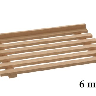 КОМПЛЕКТ ДЕРЕВЯННЫХ ПОЛОК К ШЗХ-С- 800.600-02-Р (НАТУР. БУК)