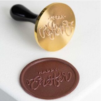 Печать для декорирования шоколада "Happy Easter" d3см, 20FH36S