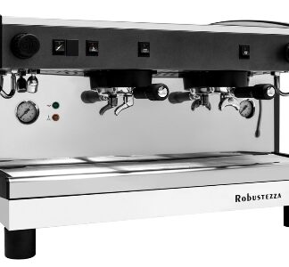 КОФЕМАШИНА ПОЛУАВТОМАТ ROBUSTEZZA ST2M/ ЧЕРНАЯ+ВЫСОКАЯ ГРУППА 185 ММ МУЛЬТИФАЗНАЯ