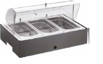 Поддон с крышкой  Frame GN1/1 100  ss 515x310x100mm, в комплекте GN 1/3, 518B0002+F1802840