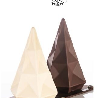 Форма д/шок. 3D "Hexagon Tree" d135мм h200мм, 200гр, 2 двойные формы, пластик KT205