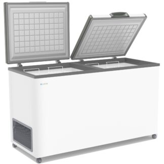 ЛАРЬ МОРОЗИЛЬНЫЙ FROSTOR F 500 SD БЕЛЫЙ (СЕРАЯ РАМКА) STANDART DOUBLE (ПРОПАН)
