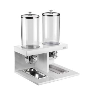 Станция буфетная для мюсли двойная d18 cm. lt. 8x2 BUFFET белая 511B9819