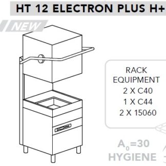 МАШИНА ПОСУДОМОЕЧНАЯ DIHR HT 12 ELECTRON PLUS H+PS+СПЕЦ. НОЖКИ МОРСКАЯ ВЕРСИЯ 400В/3Ф/50ГЦ