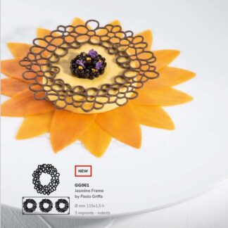 Форма силиконовая "Jasmine Frame" 115x115 h1.5cм, 3 ячейки GG061