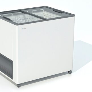 ЛАРЬ МОРОЗИЛЬНЫЙ FROSTOR F 250 С ПРЯМОЕ СТЕКЛО СЕРЫЙ (ПРОПАН)