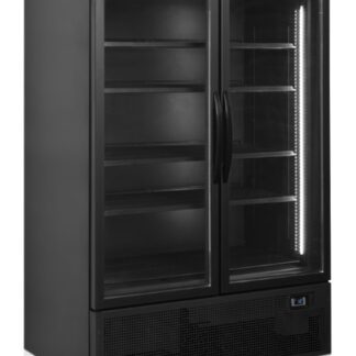 ШКАФ ХОЛОДИЛЬНЫЙ СО СТЕКЛОМ TEFCOLD FSC1200H BLACK