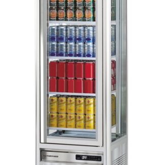 ШКАФ ХОЛОД. СО СТЕКЛОМ TECFRIGO SNELLE 281 G СЕРЕБР.+ЗАМОК