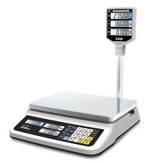 ВЕСЫ ЭЛ.ТОРГОВЫЕ CAS PR-15 P (LCD, II) С USB РАЗЪЕМОМ