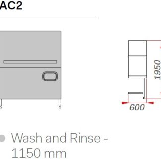 МАШИНА ПОСУДОМОЕЧНАЯ COMENDA AC2 RL/ДОЗ/БРЫЗГОЗАЩИТА НА ВХОДЕ/СУШКА AS6