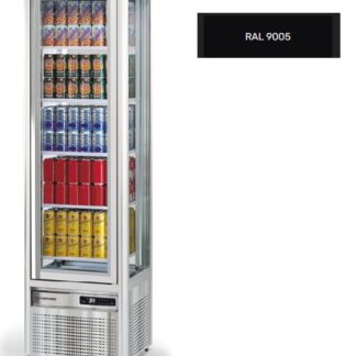ШКАФ ХОЛОД. СО СТЕКЛОМ TECFRIGO SNELLE 281 G ЧЕРНЫЙ RAL9005+ЗАМОК