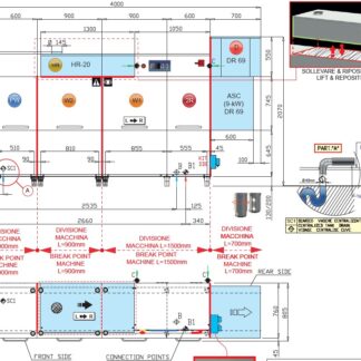 МАШИНА ПОСУДОМОЕЧНАЯ DIHR RX 356 SX+DDE+HR20+DR69/ДЕЛЕНИЕ 5 ЧАСТЕЙ
