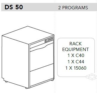МАШИНА ПОСУДОМОЕЧНАЯ DIHR DS 50+DDE+XP