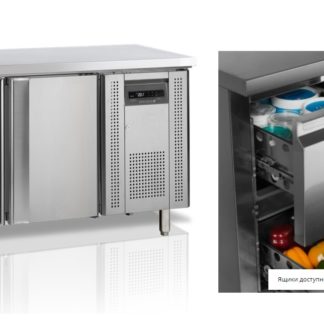 СТОЛ С ОХЛАЖД.ШКАФОМ TEFCOLD SK6210+ВЫДВ. ЯЩИКИ 12527 В 1 СЕКЦИИ