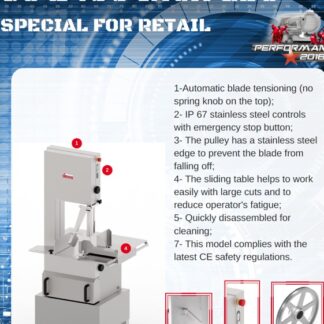 ПИЛА ДЛЯ РЕЗКИ МЯСА SIRMAN SO 2400 INOX GDO 3Ф CE