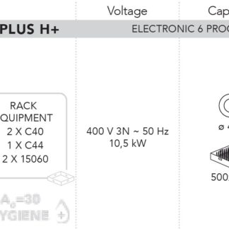 МАШИНА ПОСУДОМОЕЧНАЯ DIHR HT 12 ELECTRON PLUS H+
