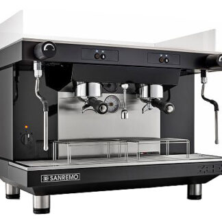 Кофемашина Sanremo Zoe SAP (полуавтомат) 2 высокие гр. чёрная