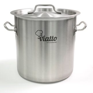 Кастрюля нерж с тройным дном 250х250 объём 12 л 101302, ( Viatto )