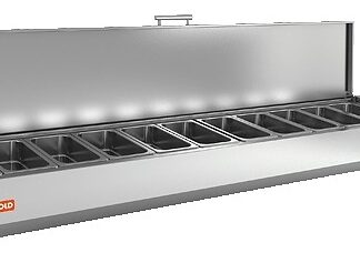 VRTU 2280 1/4 витрина охл.настольная, с крышкой, 2280х325х279 мм, HICOLD RUS