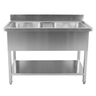 Ванна моечная с бортом нерж.VA-DSA240 1000х600х850 мм