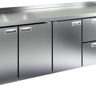 GN 1112/BT стол охл. (-10-18), 3 двери, 2 ящика, 2280х700х850мм, HICOLD RUS