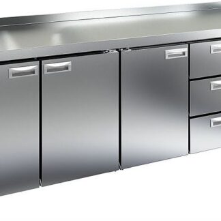 SN 1113/TN стол охл.(-2+10), 3 двери, 3 ящика, 2280х600х850мм, HICOLD RUS