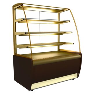 Витрина холодильная K70 VM 0,9-1 LIGHT цвет по схеме (стандарт, пластик 0011 (серый))