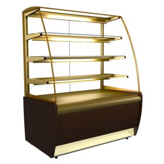 Витрина холодильная  Полюс K70 VM 1,3-1 LIGHT Паттерн (0106 Седой дуб)
