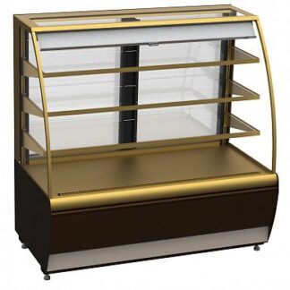 Витрина холодильная Полюс K70 VM 1,3-2 STANDARD Паттерн (открытая) (0107 Ольха)
