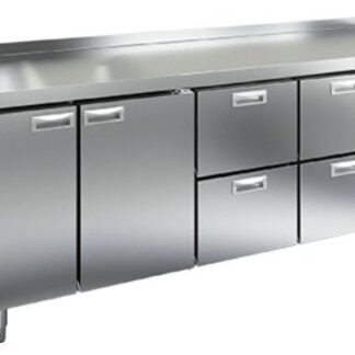 GN 1122/TN стол охл.(-2+10), 2 двери, 4 ящика, 2280х700х850мм, HICOLD RUS