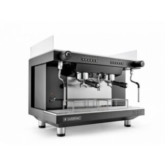 Кофемашина Sanremo Zoe SED (автомат) 2 высокие гр. бело-чёрная