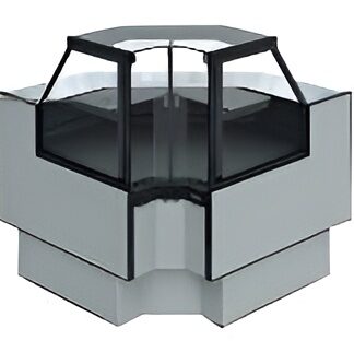 Витрина холодильная GC95 VM-6 (ВХСу-2 внутренний 90 Carboma GC95)(0011-9003 боков. серые, декор бел)