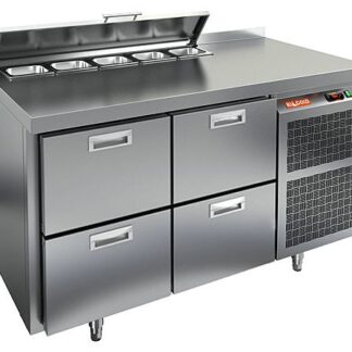 SL2-22GN (1/6) стол для салатов  охл.(+2+10), 4 ящика, 1390х700х850мм, HICOLD RUS