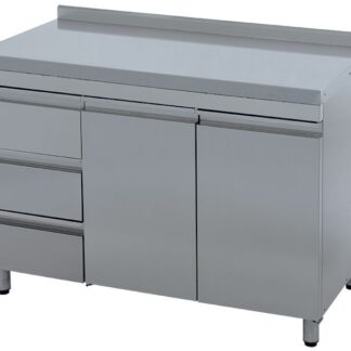 Стол-тумба Атеси СТ-С-1-1200.600-02-Р-3Л (СТ-3/1200/600) с ящиками