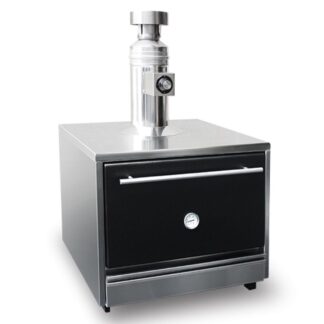 Печь CHO 45S Inox на древесном топливе со сплошной дверью VORTMAX