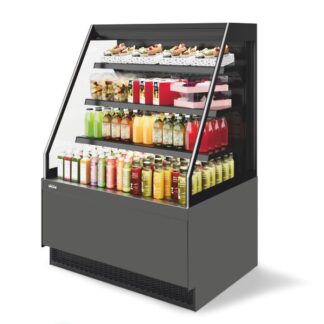 Витрина Кондитерская Vete II kub OF 130, Антрацит/Серый матовый (T7016M.VG033.B7016M)